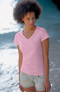 Lady-Fit Valueweight V-Neck T